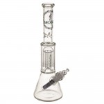 Medicali Glass - Mini 8-Arm Tree Perc Beaker Bong - Special Edition Music Label