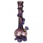 Noble Glass 14 Inch Tall Purple Glass Bong with Purple Wrap and Foot