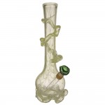 Noble Glass Medium Uranium Glass Bong with Wrap