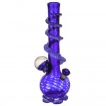 pipes cannabis Noble Glass Large Blue Glass Bong with Wrap and Marble