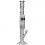 Grace Glass 7mm Straight Cylinder Ice Bong with 2 x 10-Arm Tree Percolator