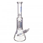 Medicali Glass - Mini 8-Arm Tree Perc Beaker Bong – Blue Label