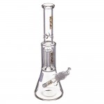 Medicali Glass - Mini 8-Arm Tree Perc Beaker Bong – Rasta Label