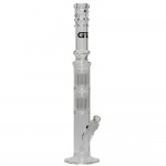 Grace Glass 7mm Straight Cylinder Ice Bong with 2 x 12-Arm Tree Percolator and 6-arm tree percolator diffuser