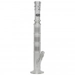 Grace Glass 7mm Straight Cylinder Ice Bong with 3 x 12-Arm Tree Percolator and 6-arm tree percolator diffuser