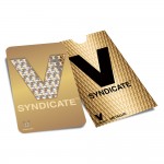 V Syndicate Grinder Card - Classic V Metallic Gold