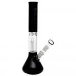 FROST “Collateral Damage”  Glass Percolator Beaker Bong- Black