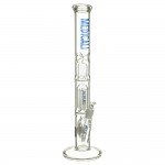 Medicali Glass - 8-Arm Tree Perc Straight Bong - 18 Inch - Blue Label