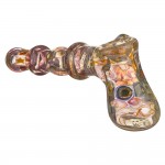 Snodgrass Family Glass - Fumed Glass Hammer Pipe by Bob Snodgrass