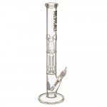 Medicali Glass - Showerhead Perc Straight Bong - 18 Inch - Gold & Black Label