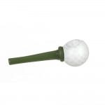 Glass Spoon Pipe – Golf Ball with Green Tee Stem