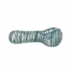 Glass Spoon Pipe - Clear with Colored Wrap - Choice of  5 Colors