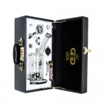 Grace Glass - Limited Edition Vapor Bubbler with Stone Diffuser - Complete Set in Leather Gift Case - Black