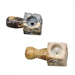 Mini stone pipe carved