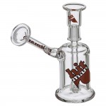 Hitman – Phase Two Mini Sidecar Bubbler with Brilliance Perc – Red Logo - 10mm