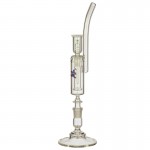 SYN Glass Circ Stand Bubbler with Glass Nail and Vapor Dome - Oil Can Label