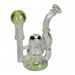 Blaze Glass - Concentrate Oil Recycler Bubbler with Inline Diffuser - Green