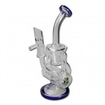 Black Leaf - Recycler Bubbler with Drum Diffuser - Blue