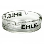 EHLE. Glass - Glass Ashtray - 110mm - Black Logo
