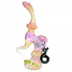 Glass Sherlock Bubbler - Fumed and Colored Glass