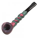 Wood pipe coloured