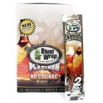 Blunt Wrap Double Platinum 2x - Cognac Flavored Cigar Wraps - Box of 25 Packs