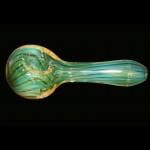 Spoon Pipe - Silver and Gold Fumed