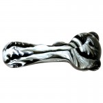 Colored Glass Spoon Pipe - Marble Pattern