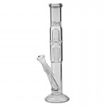 Percolator Bong Ice 'Black Leaf ELITE'  6 arm tree perc - Without Carb Hole