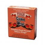 Golden Wrap Peach Flavored Tobacco Blunt Wraps - Box of 20 packs