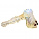 Glass Hammer Bubbler - Fume and Color Dots - Choice of 2 colors