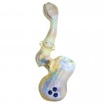 Glass Sherlock Bubbler - Fume and Color Dots - Choice of 2 colors