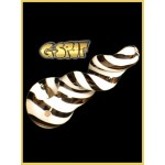 G-Spot Glass Spoon Pipe - Black and White Stripes