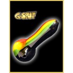 G-Spot Glass Handpipe - Black Rasta