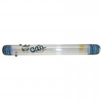 Steamroller Pipe - Fumed w/ Color Wrap - Choice of 3 colors - 20cm or 25 cm