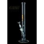 G-Spot Glass - Classic Cylinder Bong - Gold Logo - Ice - Solid Tank Joint