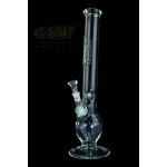 G-Spot Glass - Egg Bong - Flame Polished Logo - 50cm - Ice - Solid Tank Joint