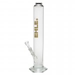 EHLE. Glass - Straight Cylinder Bong 2000ml -18.8mm - Red logo