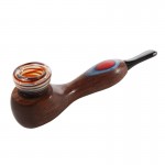 Hybrid Pipe H1 - Wood Pipe with Glass Bowl