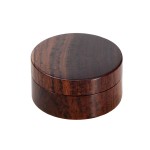 Rosewood Herb Grinder - Smooth Flat Surface - 2-part - 45mm wide
