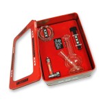 Amsterdam Triple-X - Deluxe Gift Set with Mini Bubble Base Glass Bong