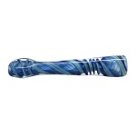 Glass Taster Pipe - Inside Out Frit with Color Ribbon - Choice of 8 Colors