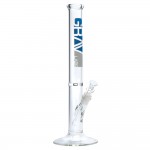 Grav Labs - Flare Foot Straight Cylinder Glass Bong - 16 Inch