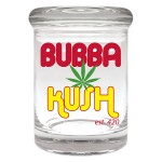 Cannaline Glass Stash Jar - Top Strains - Bubba Kush