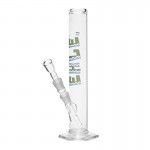 EHLE. Glass - Mexico Straight Cylinder Bong 500ml - 18.8mm - Cenote Logo