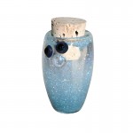 Glass Stash Jar - Glitter Liquid-Filled with Cork - Choice of 3 colors