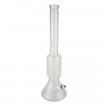 Leviathan Pipes - Titan Omega - Giant Showerhead Perc Beaker Base 7mm Glass Ice Bong