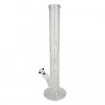 Leviathan Pipes - Typhon Omega - Showerhead Perc Straight Cylinder 7mm Glass Ice Bong