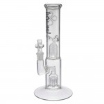 Liquid Sci-Glass - Fixed Stem Glass Ice Bong with 10-arm Perc