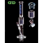 Grace Glass - 18-arm Color Perc Cylinder 7mm Glass Bong